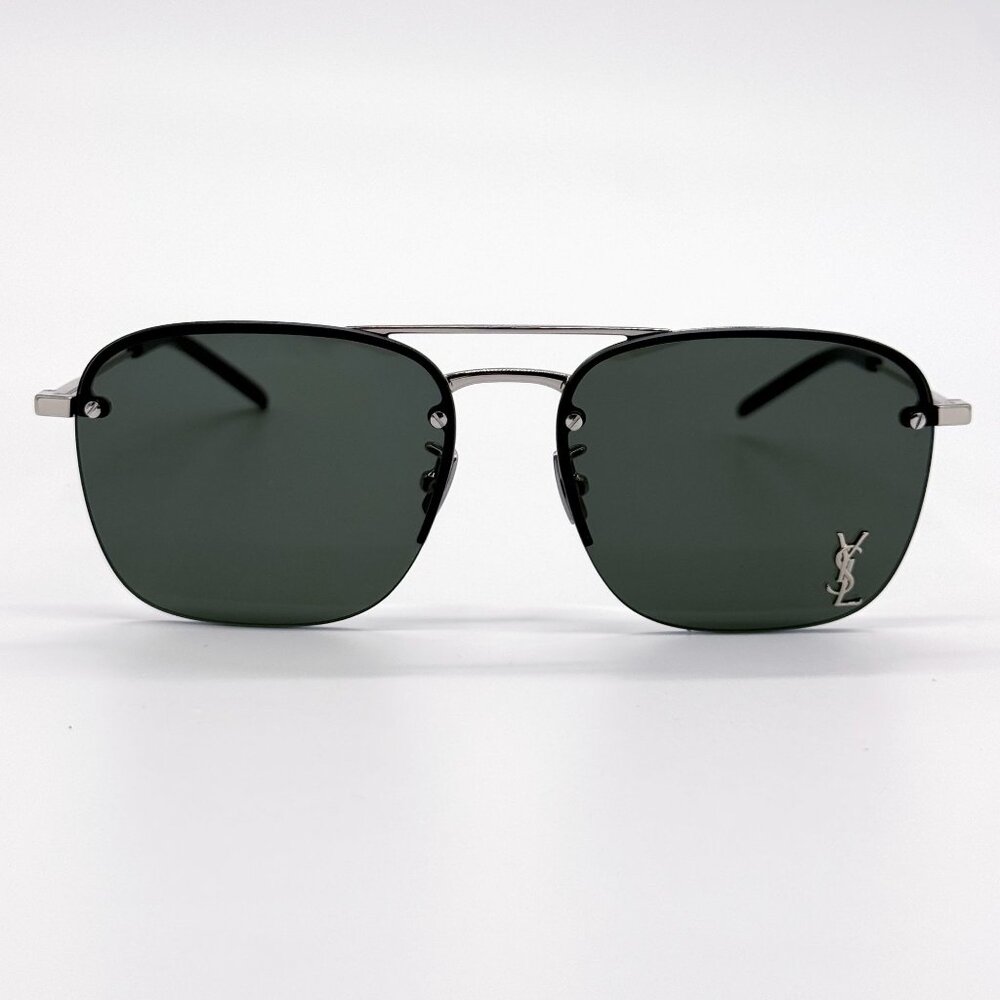 NEW SAINT LAURENT SL309 M 002 SUNGLASSES SL309 001 SILVER UNISEX SL309M 002 - Picture 4 of 10